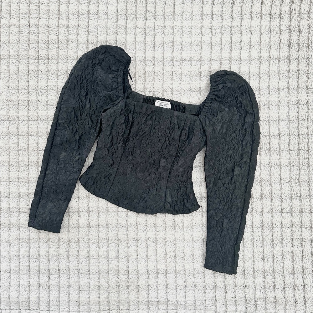 & Other Stories Jacquard Top - Picture 2 of 4